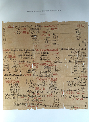 Image 15 of 27 for Facsimilé of the Rhind mathematical papyrus[newline]M0265b-15.jpg